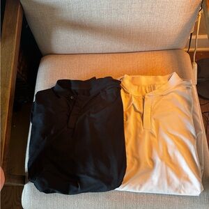 Men's Black and White Polo Shirts